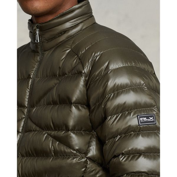 Canopy Olive Packable Water-Repellent Down Jacket RLX 6