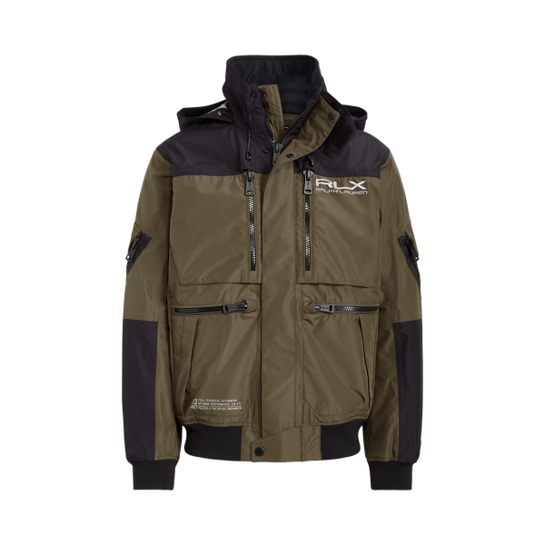 Chaqueta hidr&oacute;fuga con capucha RLX en 1