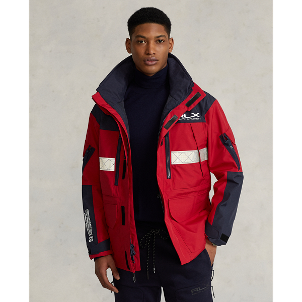 Classic Red Water-Repellent Hooded Jacket RLX 1