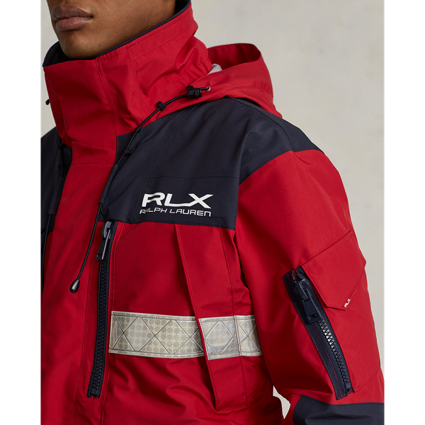 Classic Red Water-Repellent Hooded Jacket RLX 6