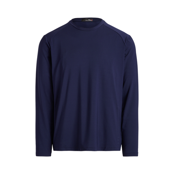 Classic fit mesh T-shirt met lange mouw RLX in 1