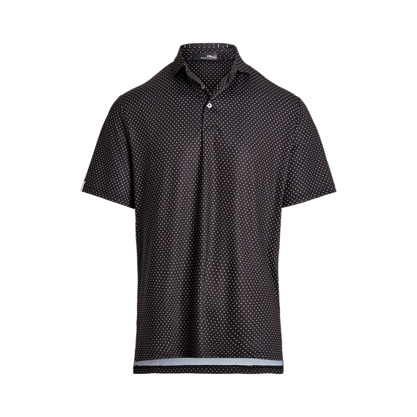 Preppy Dot Black Classic Fit Dot Performance Polo Shirt RLX 2