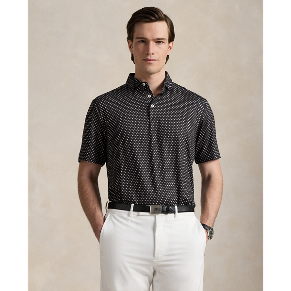 Classic Fit Print Performance Polo Shirt