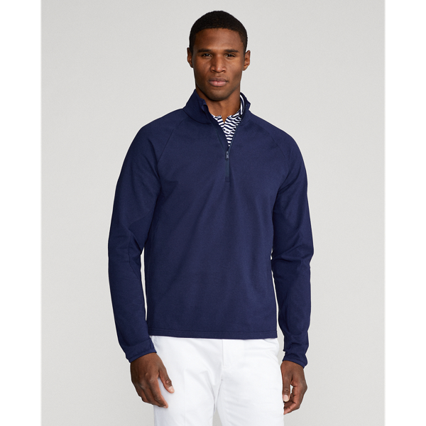 Refined Navy Classic Fit Performance Terry Pullover RLX 1