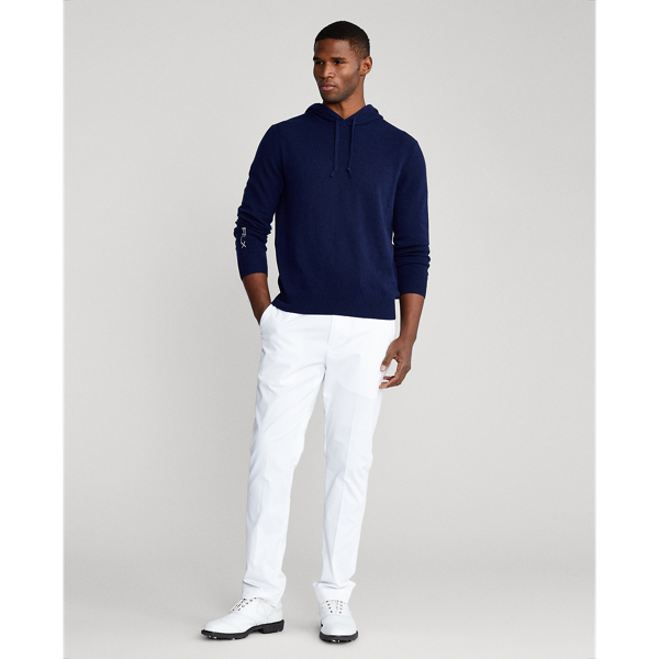 Refined Navy Washable Cashmere Hooded Sweater RLX 4