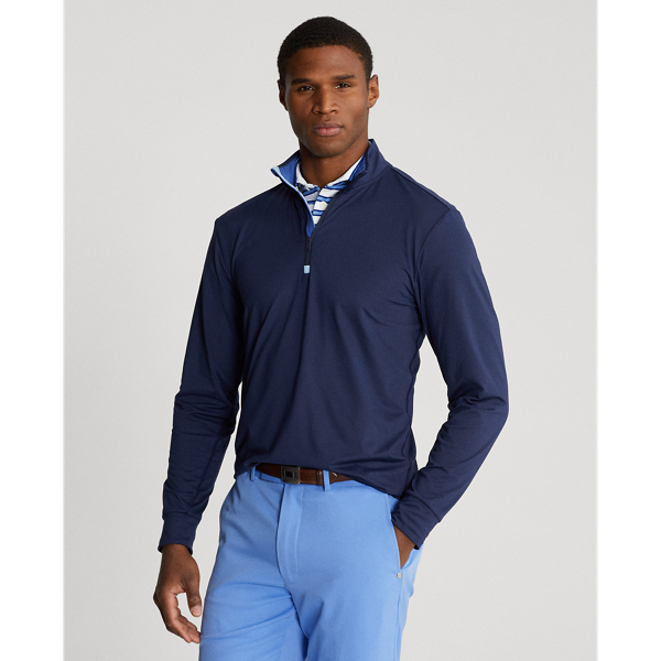 Navy blue quarter zip pullover best sale