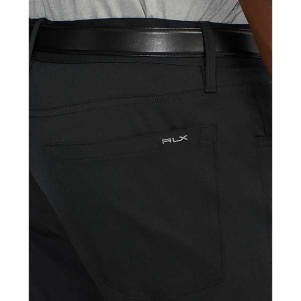 Black Slim Fit Performance Twill Trouser RLX 6