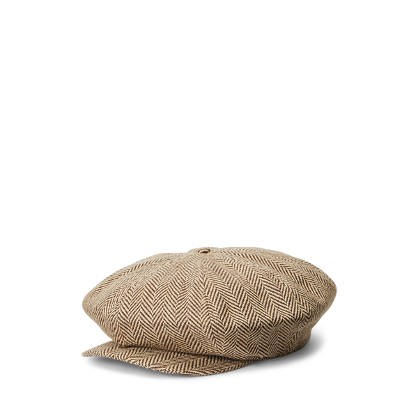 Wool-Blend Herringbone Newsboy Cap Polo Ralph Lauren 1
