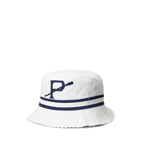 Omkeerbare keperstof poplin vissershoed Polo Ralph Lauren in 1