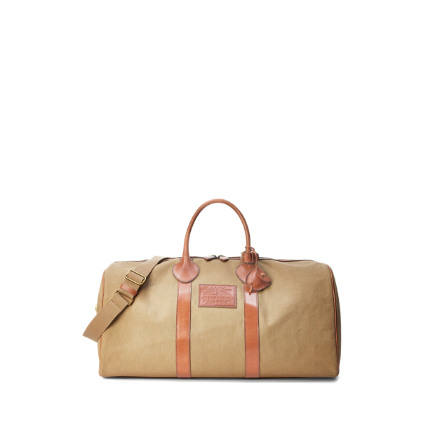 Heritage Leather-Trim Canvas Duffel