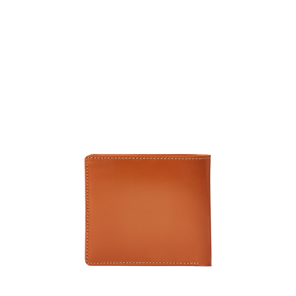 Tan Russet Bridle Leather Billfold Wallet Polo Ralph Lauren 2