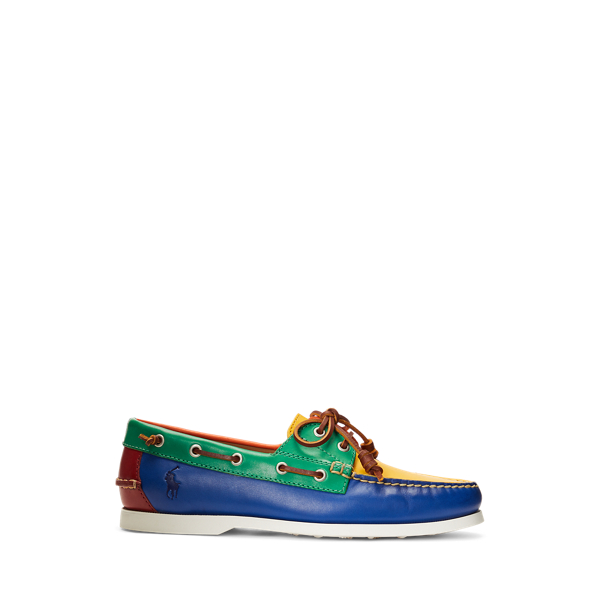 Colorblock Merton Color-Blocked Leather Boat Shoe Polo Ralph Lauren 1