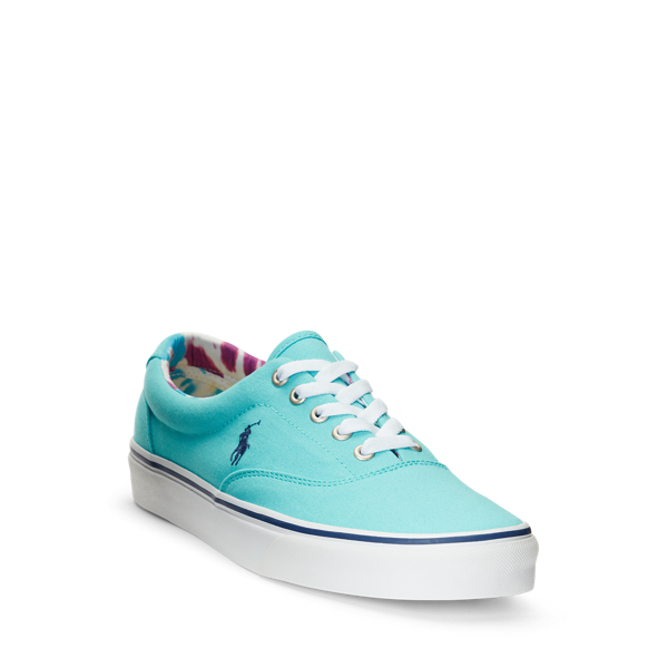 Vacation Blue/Lght Navy Keaton Canvas Sneaker Polo Ralph Lauren for summer 2