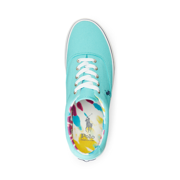 Vacation Blue/Lght Navy Keaton Canvas Sneaker Polo Ralph Lauren for summer 4