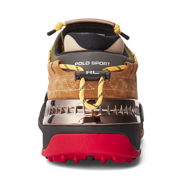 Olive Multi PS200 Suede & Mesh Sneaker Polo Ralph Lauren 3
