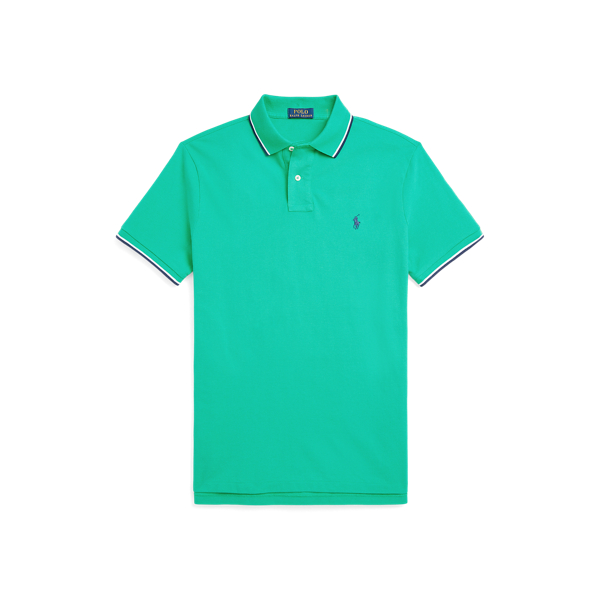 Custom Slim Fit Mesh Polo Shirt