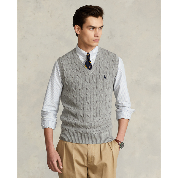 Sweater vest with polo shirt online