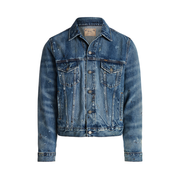 Shops Paint Splatter Denim jacket and jeans