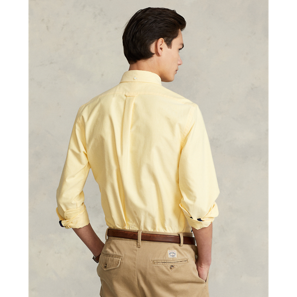 Custom fit Oxford overhemd Polo Ralph Lauren in Geel oxford 5