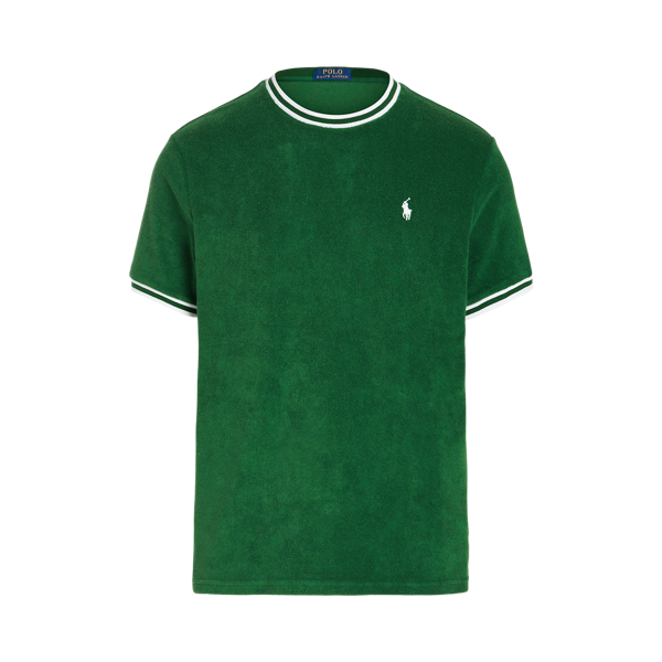 T-shirt &agrave; col rond en coton &eacute;ponge Polo Ralph Lauren en 1