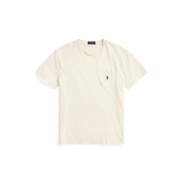 Custom Slim Cotton-Linen Pocket T-Shirt Polo Ralph Lauren 1