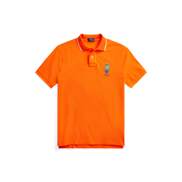 Custom-Slim-Fit Poloshirt mit Polo Bear