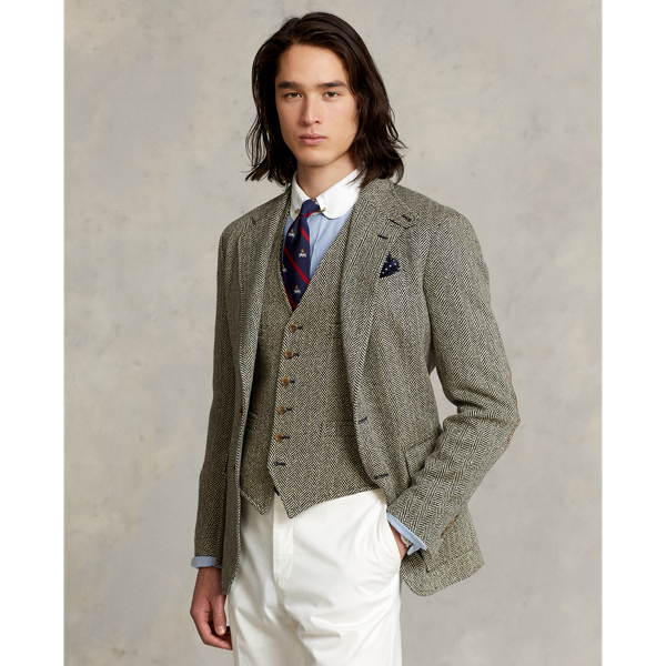 The RL67 Linen-Blend Herringbone Jacket