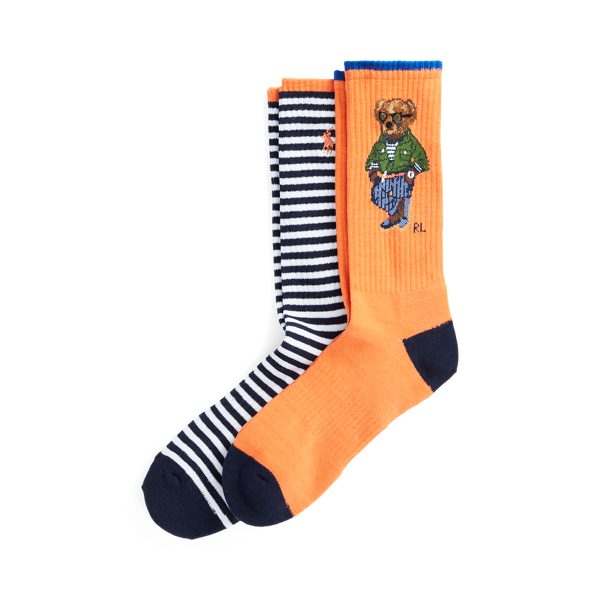 Polo Bear Athletic Crew Sock 2 Pack