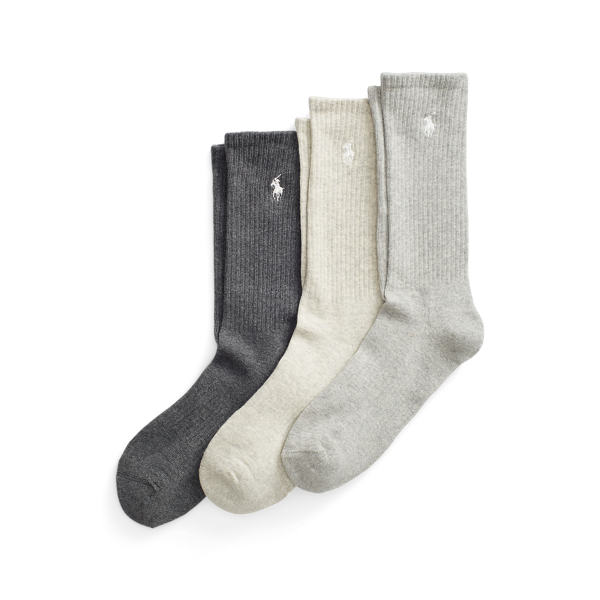 Cotton-Blend Crew Sock 3-Pack