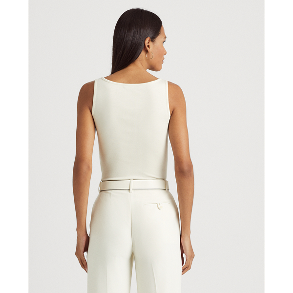 Tanktop aus Stretchbaumwolle Lauren in Mascarpone-Creme 5