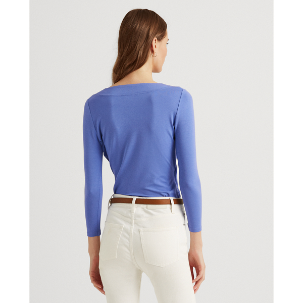 Blue Loch Surplice Jersey Top Lauren 5