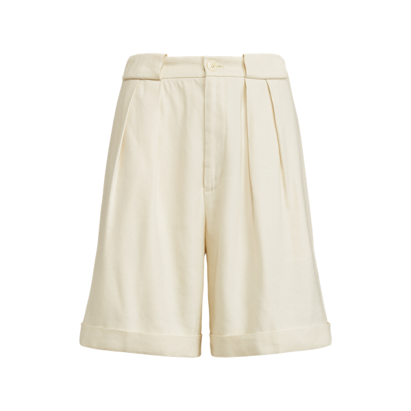 Linen Twill Pleated Short Lauren 1