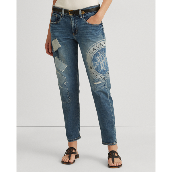 Provence Wash Relaxed Tapered Jean Lauren Petite 4
