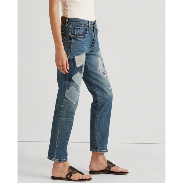 Provence Wash Relaxed Tapered Jean Lauren Petite 5
