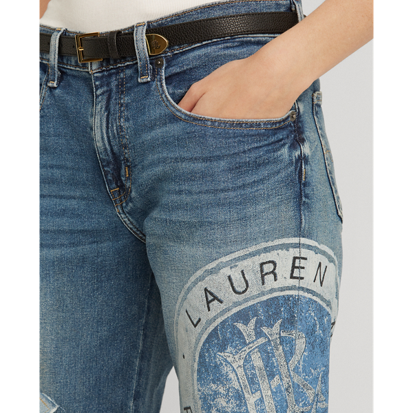 Provence Wash Relaxed Tapered Jean Lauren Petite 7