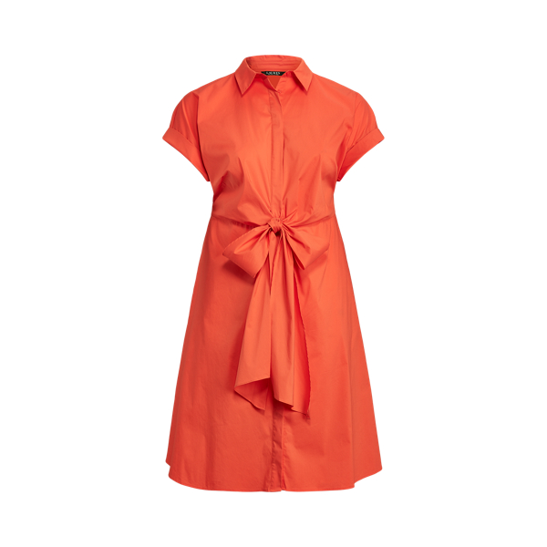 Stretch Cotton Shirtdress Lauren Woman 1