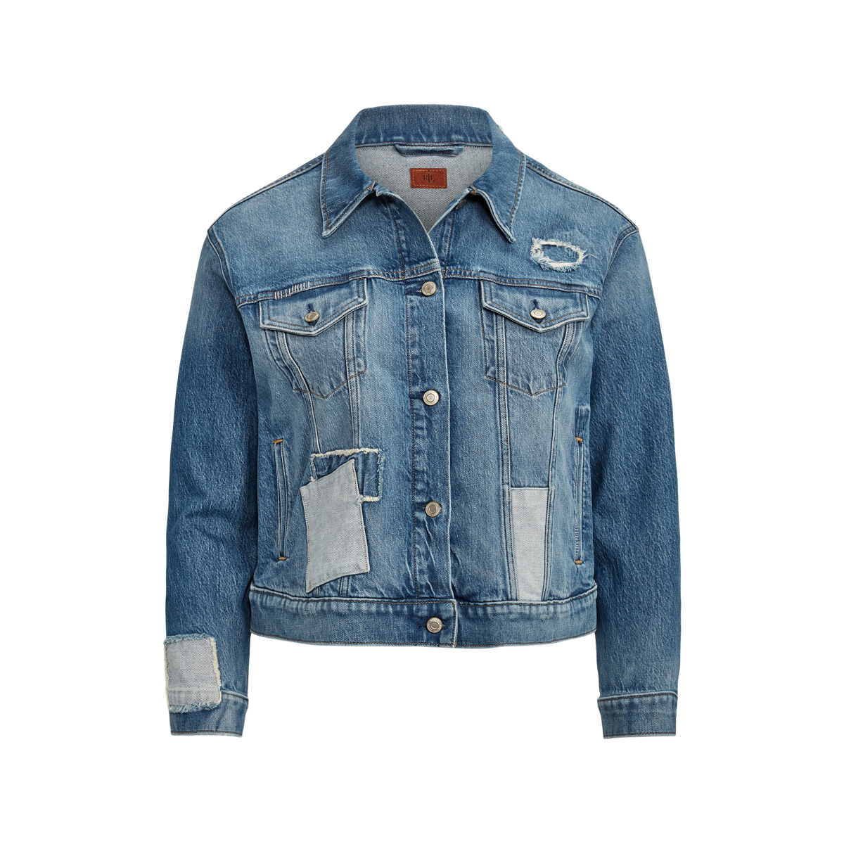 Ralph lauren patchwork denim jacket deals