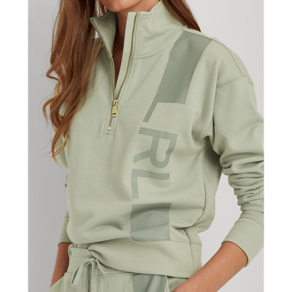 Ranch Sage French Terry Quarter-Zip Sweatshirt Lauren 6