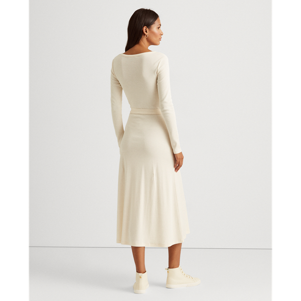 Ribbed Long-Sleeve Dress