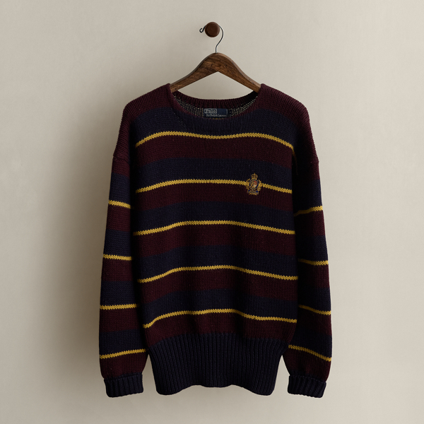 Pull &agrave; &eacute;cusson vintage (1986) - Taille M Polo Ralph Lauren en 1