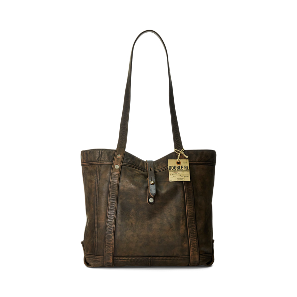 Ralph lauren large leather tote on sale