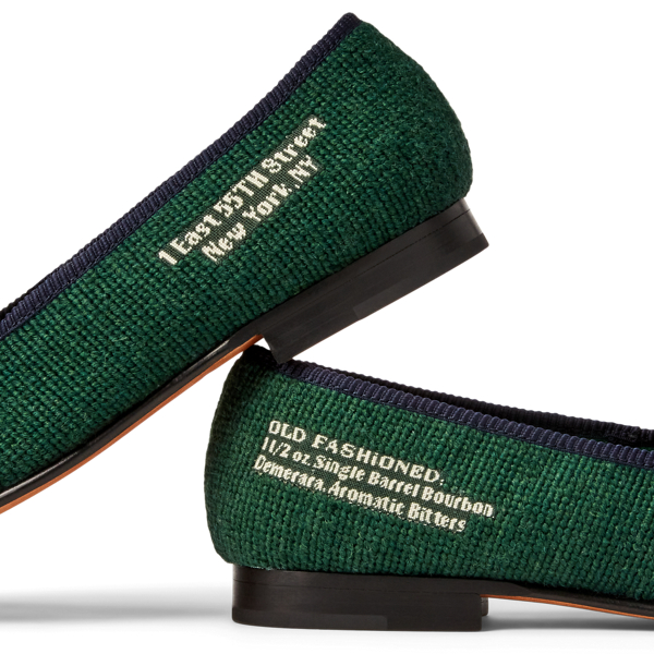 Paxton Polo Bar Needlepoint Slipper