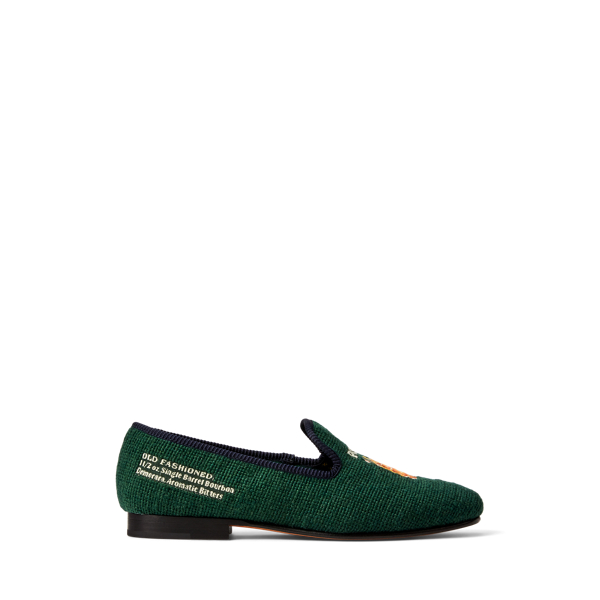 Ralph lauren mens velvet slippers best sale