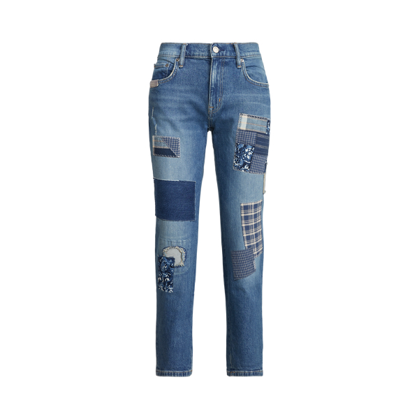 Patchwork Relaxed Tapered Jean
