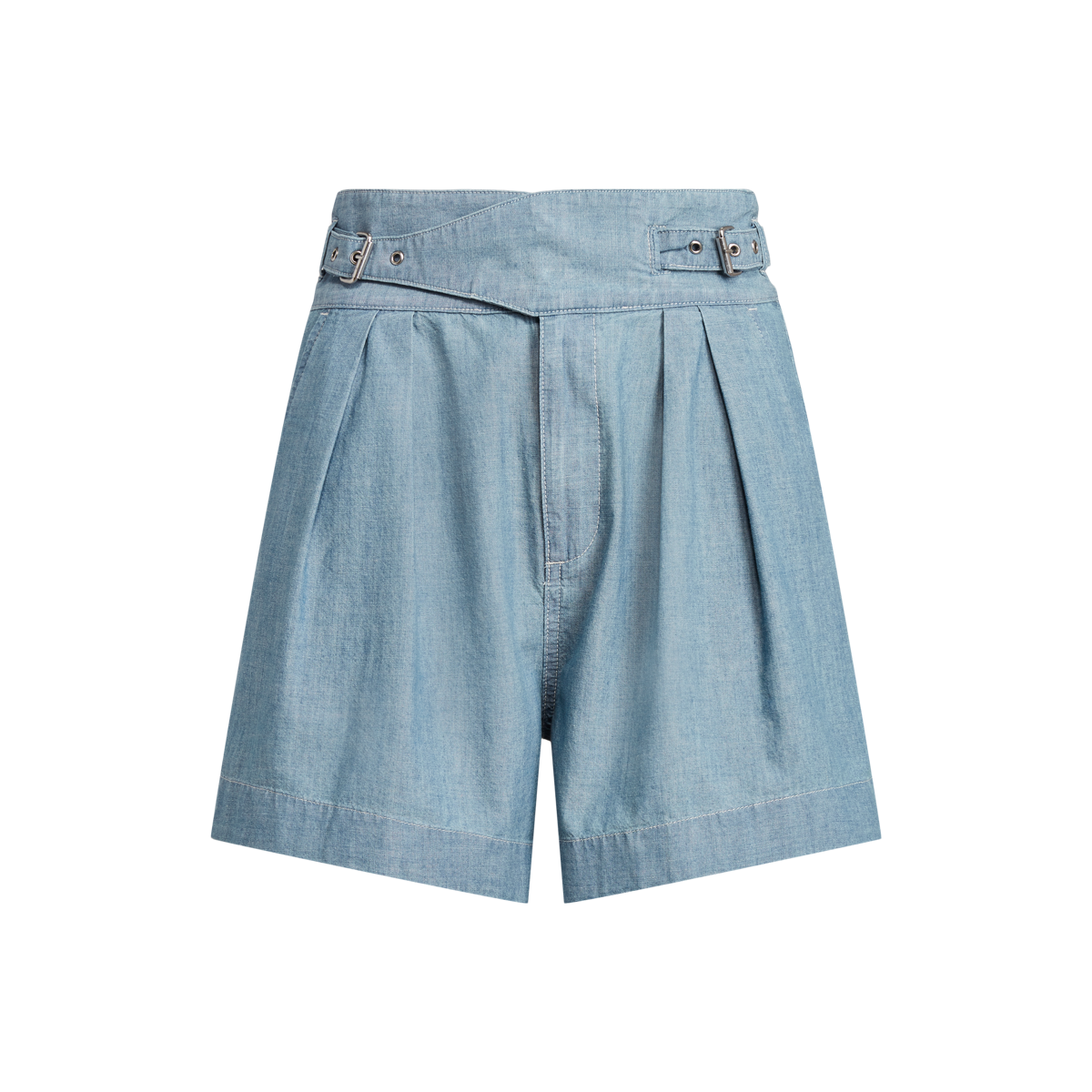ボトムスその他 POLO RALPH LAUREN Pleated cotton chambray shorts Pleated Chambray Short