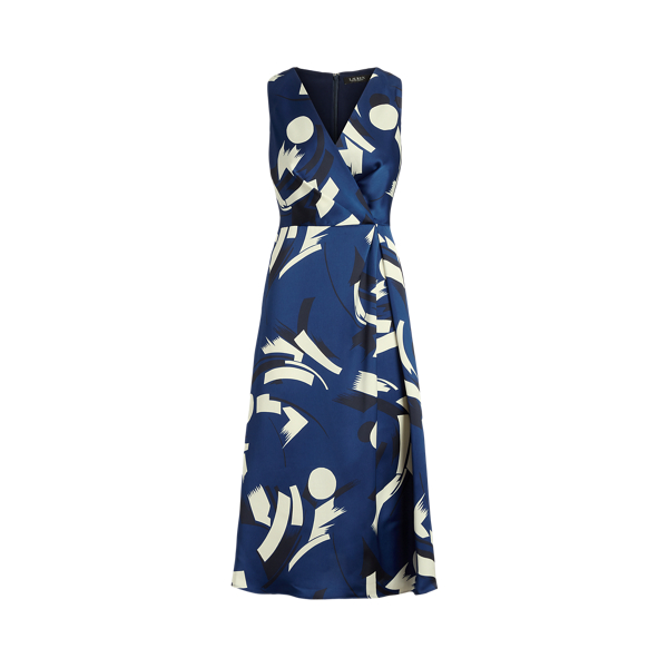Geometric-Print Sleeveless Dress Lauren 1