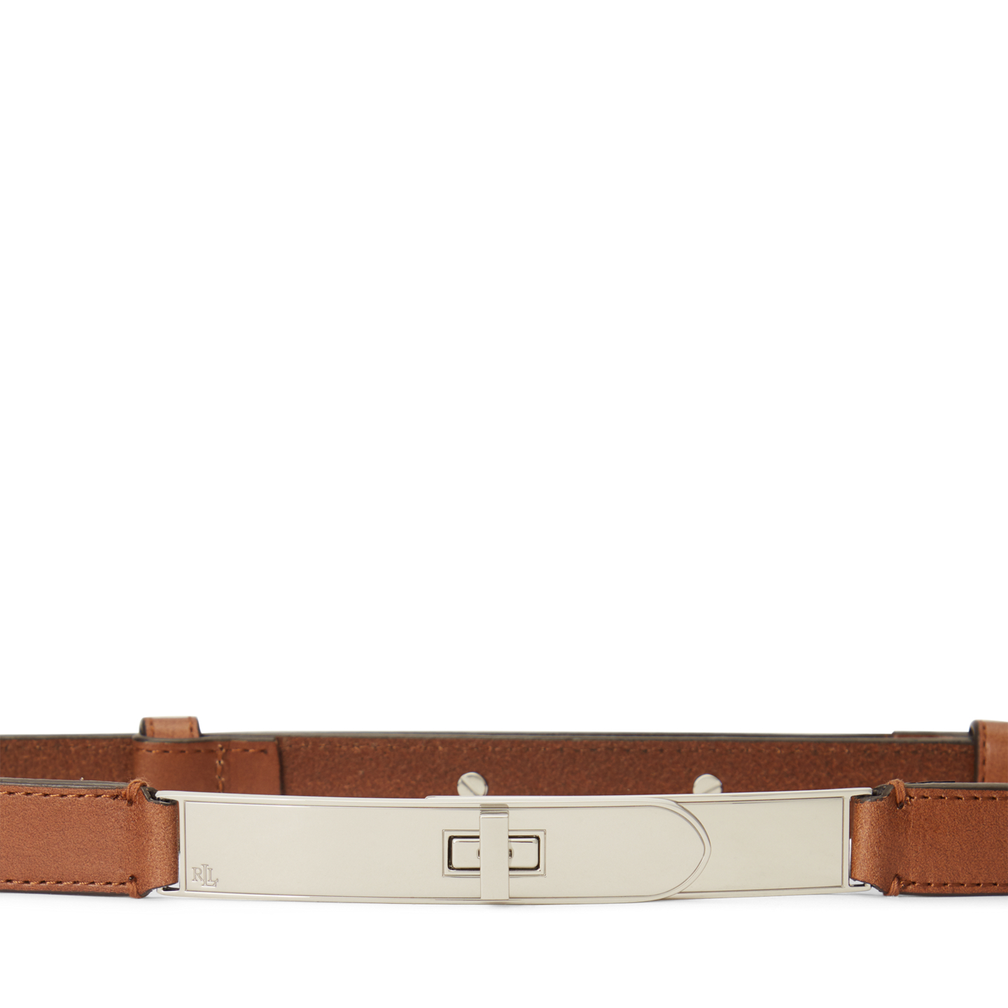 Женский ремень Ralph Lauren Turn-Lock Leather, цвет: Cuoio — фото 1