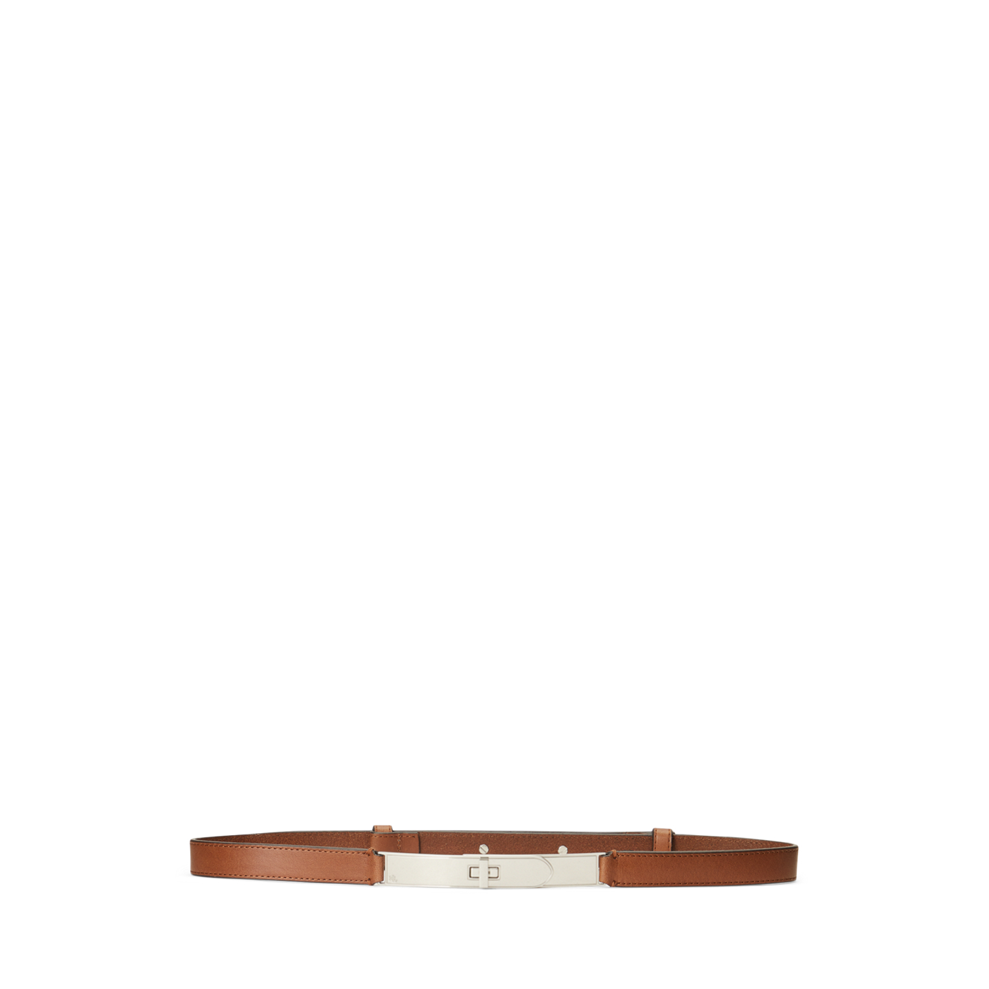 Женский ремень Ralph Lauren Turn-Lock Leather, цвет: Cuoio — фото 3