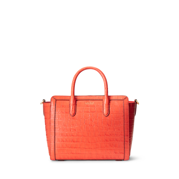 Embossed Leather Medium Tyler Tote