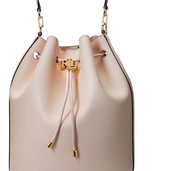 Blush Leather Large Andie Drawstring Bag Lauren 7